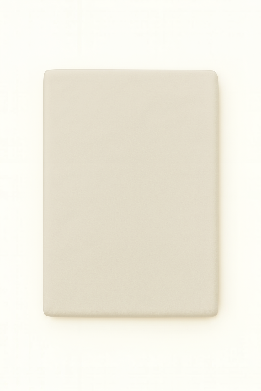 Washed Cotton Quilted Mattress Pad – Ivory
