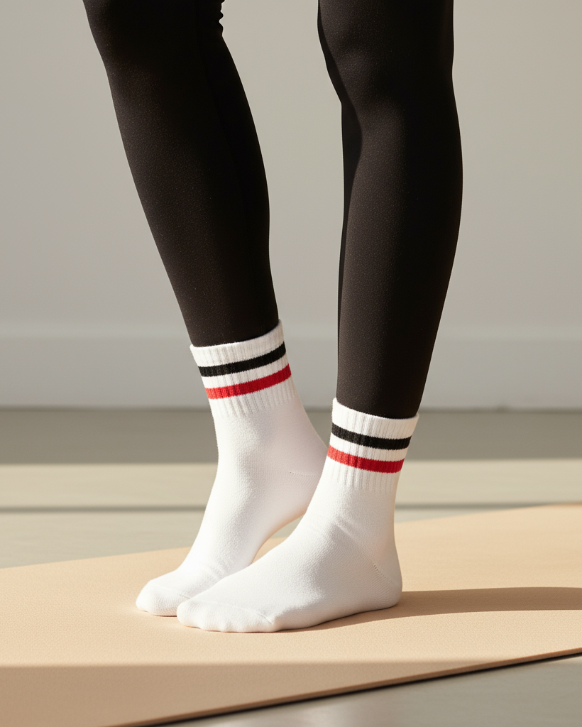 Minimal Stripe Crew Socks