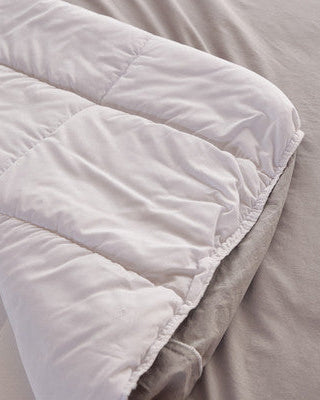 Washed Cotton Quilted Mattress Pad – Deep Carrot