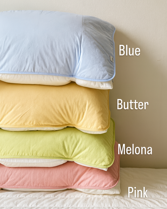 Washed Cotton Pillow Cover- Dust-Free, Easy to Change