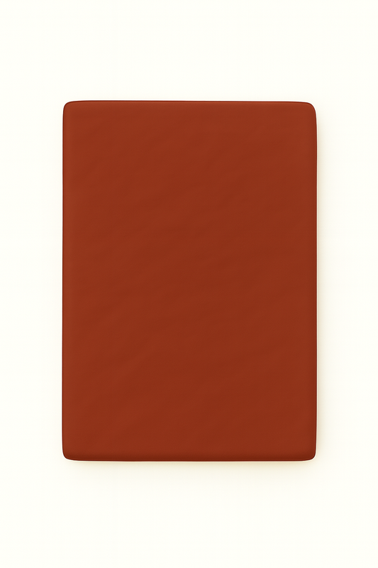 Washed Cotton Quilted Mattress Pad – Deep Carrot