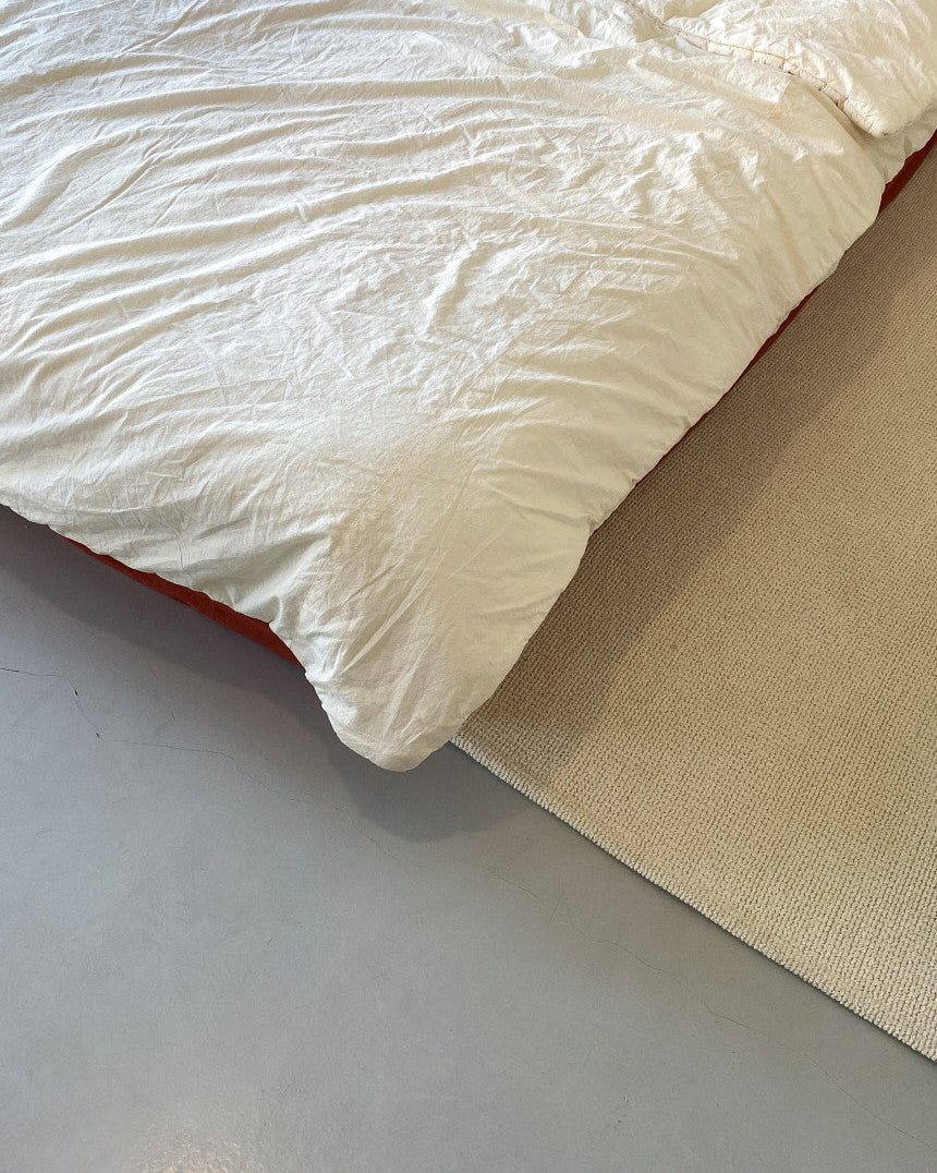 Washed Cotton Duvet Cover Set– Ivory