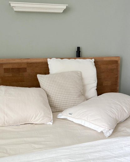 Washed Cotton Pillow Cover- Dust-Free, Easy to Change