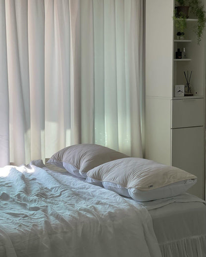 Washed Cotton Pillow Cover- Dust-Free, Easy to Change
