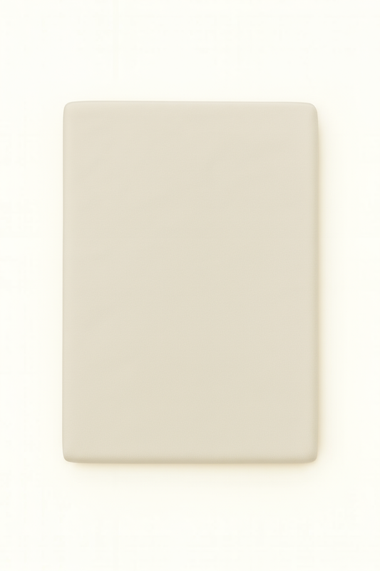 Washed Cotton Quilted Mattress Pad – Ivory